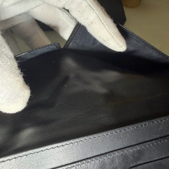 Authentic black Christian Dior Black Calfskin unisex Wallet with COA. - Picture 9 of 17